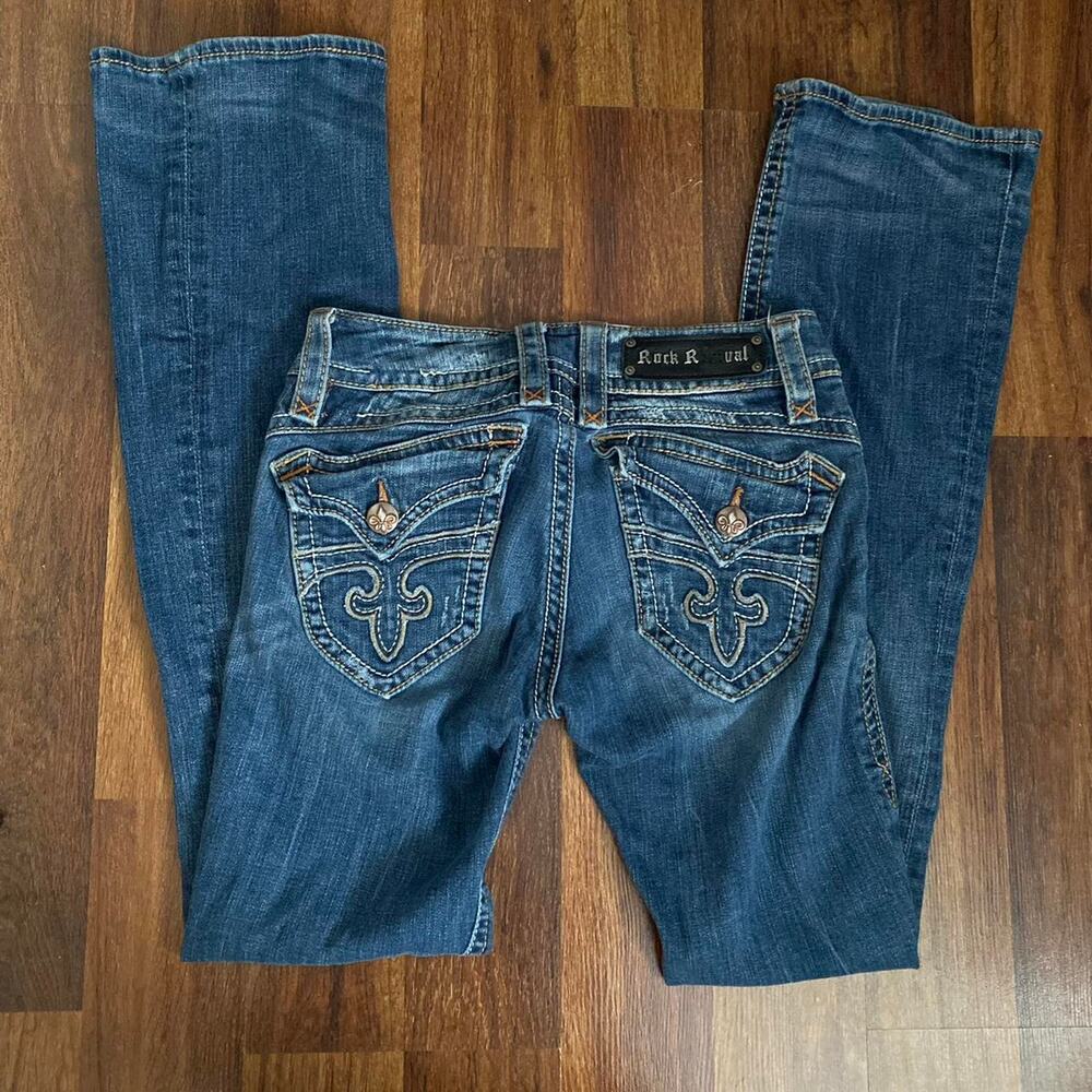 Rock revival blue bootcut jeans